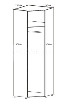 Шкаф угловой для одежды 1-но дверный 6.24
